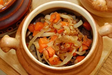 Постные горшочки