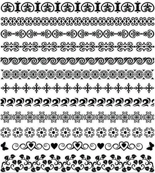 Border 5px. Ornament borders vector.