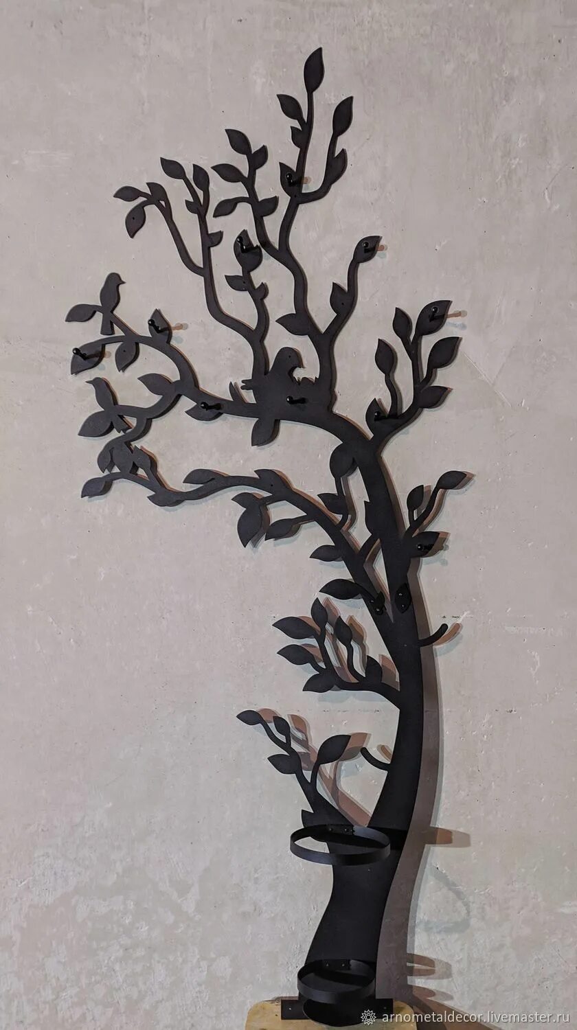 Вешалка дерево металл