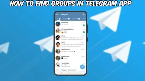 How to find groups in telegram app