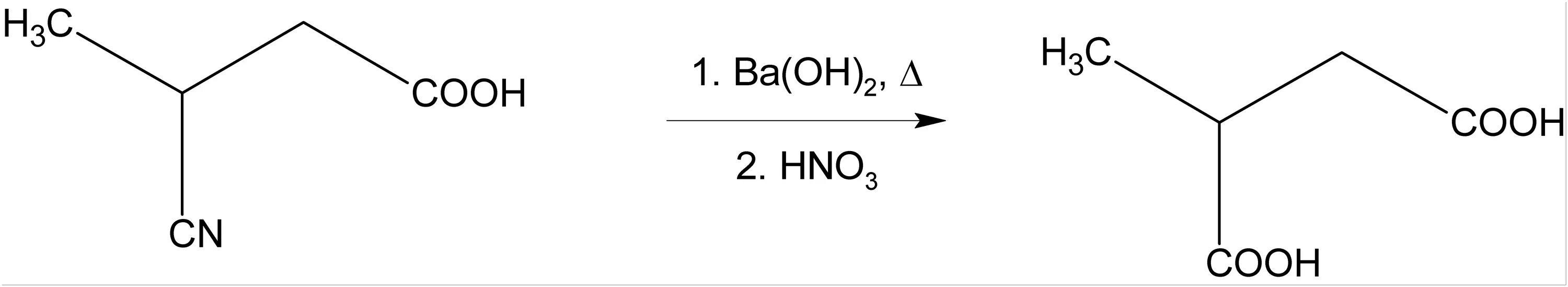 Гидроксид бария n2o5. Гидролиз нитрилов. Метилянтарная кислота. Сложный эфир и гидроксид натрия. Нитрил метилянтарной кислоты.