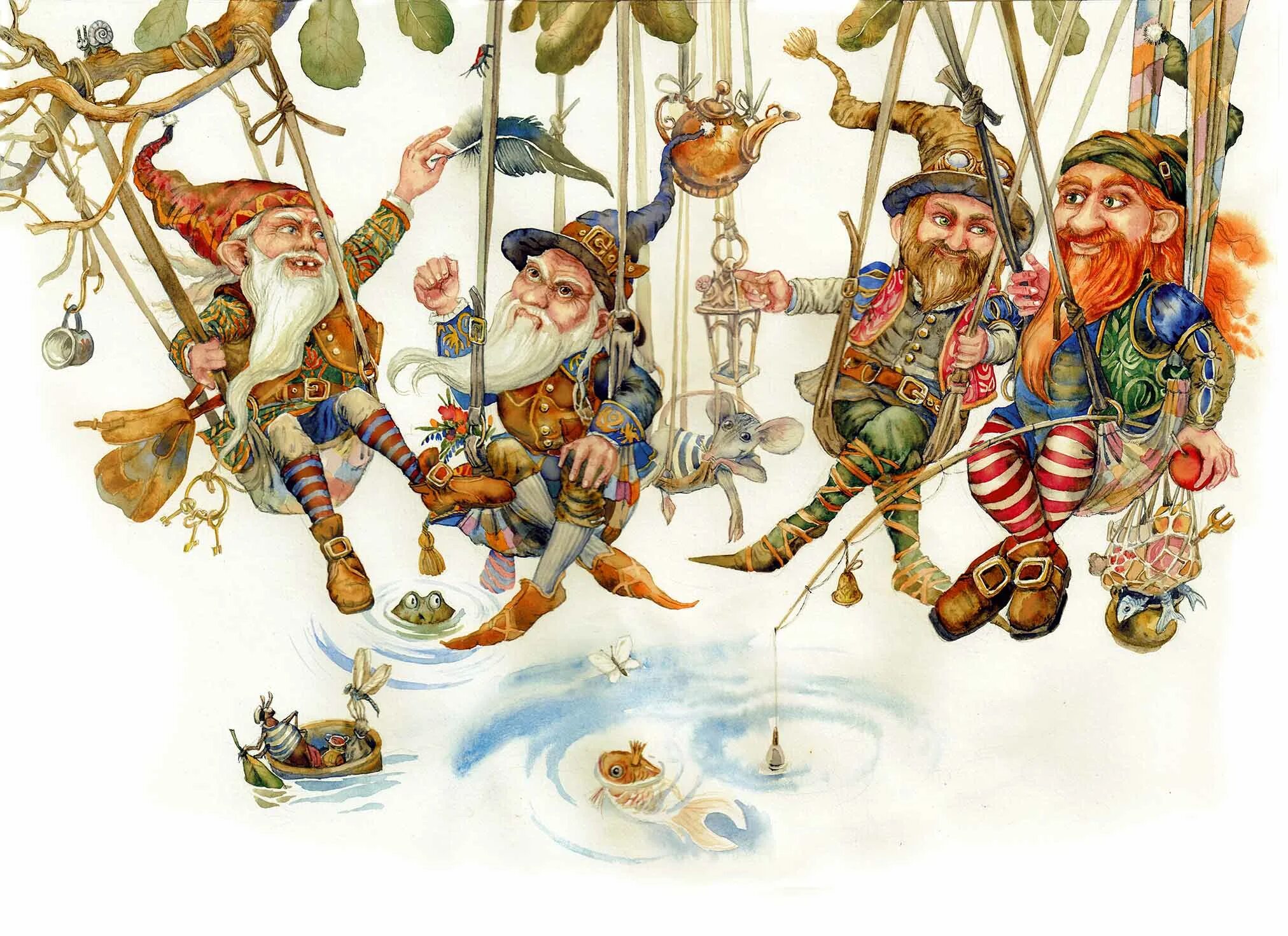 Гномик давид. Рольф лидберг иллюстрации. Гномы иллюстрации художников. Шведский художник rolf jonas lidberg. Рольф лидберг иллюстрации.