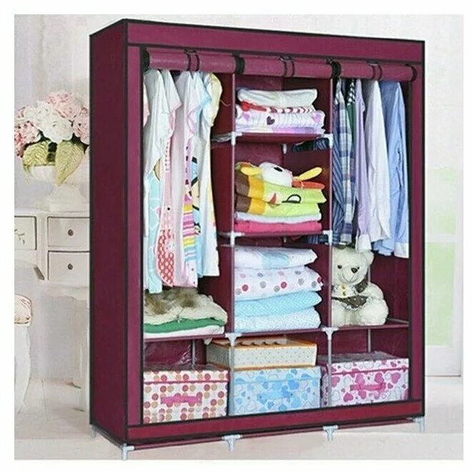 складной тканевый шкаф hcx 88130 storage wardrobe. шкаф storage wardrobe 88130. шкаф storage wardrobe 88130. каркасный шкаф для одежды. складной каркасный тканевый шкаф storage wardrobe 175 130 45 см.