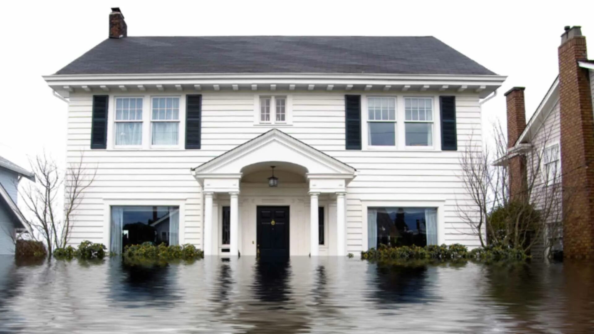 Flood like. Water damage restoration. flooded houses. water damage house. flood water.