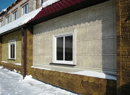 Плиточный фасад дома