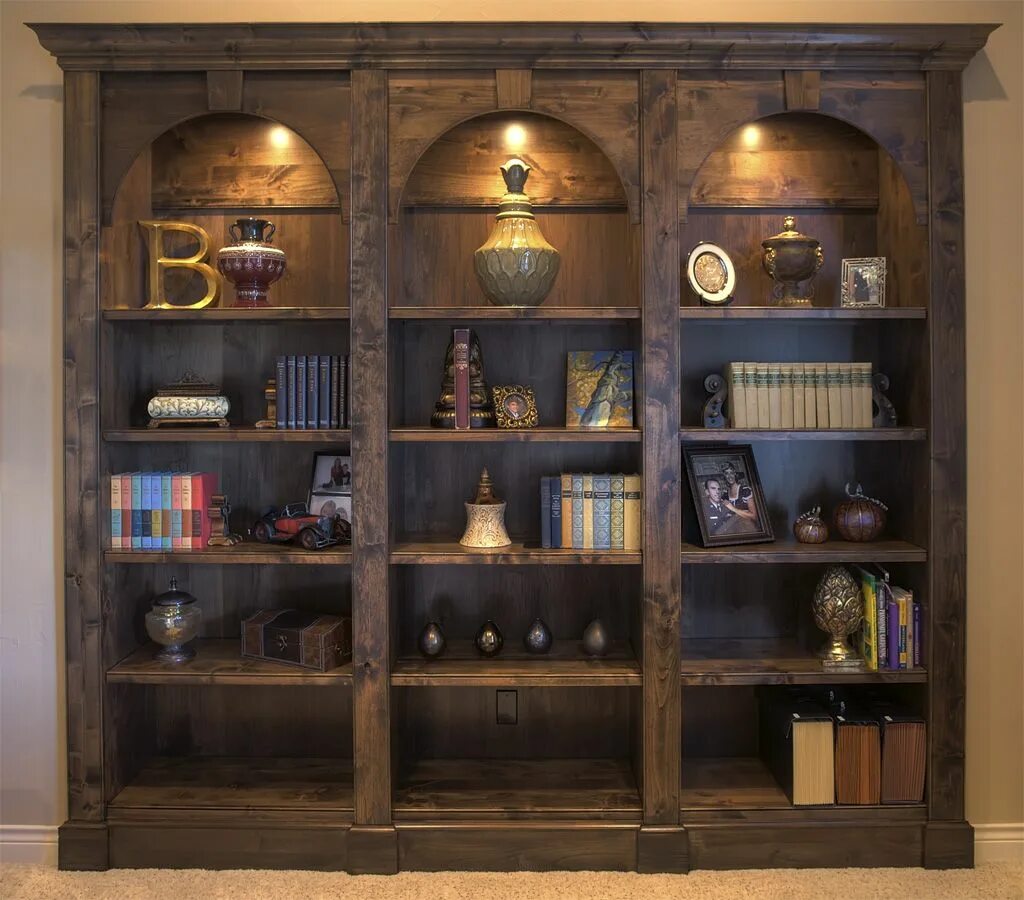 Книжные полки Барристер Barrister Bookcase. Старые полки. Старинный стеллаж. Книжный шкаф.