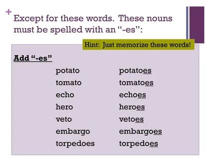 Noun endings