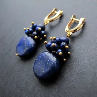 Серьги с натуральными камнями