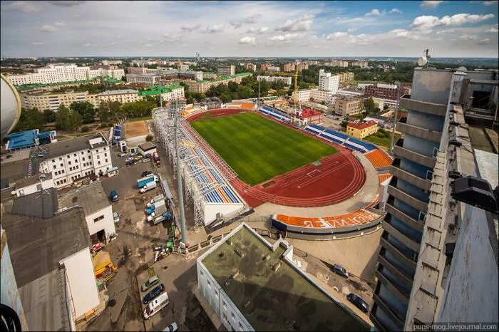 Стадион могилев. Стадион Днепр Могилев.