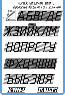 Чертежный шрифт 7