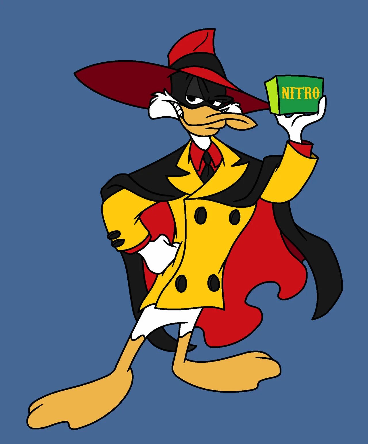 Маска черного плаща. Мегавольт черный плащ. Антиплащ Negaduck.