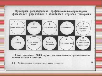 Формы профессионально прикладной физической