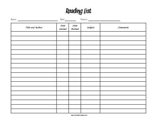 Список книг ежедневник. Book list шаблон. Read list. Reading list перевод. Reading list перевод.