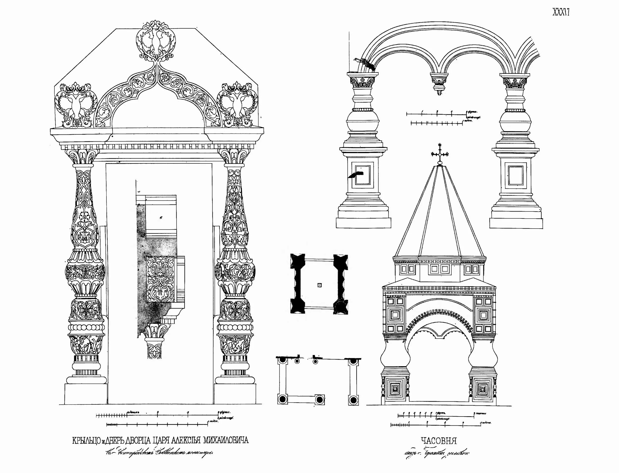 Царские термины. «Мотивы русской архитектуры» 1878г. Колокольня. Архитектурные чертежи. Элементы русского стиля в архитектуре. Арки в русской архитектуре.