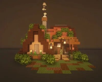 Красивый дом из вишни в майнкрафт