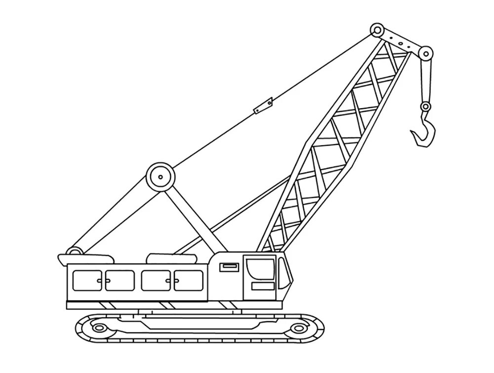 Подъемный кран раскраска. Подъемный кран раскраска для детей. Раскраска под ьемный кран. Строительный кран раскраска.