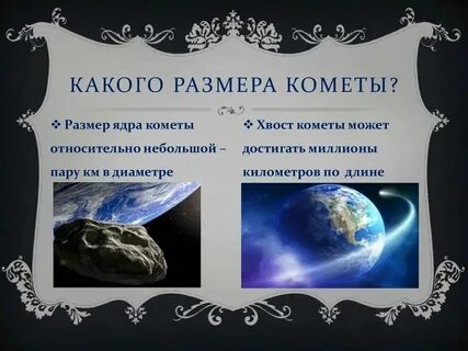 Комета атлас размеры