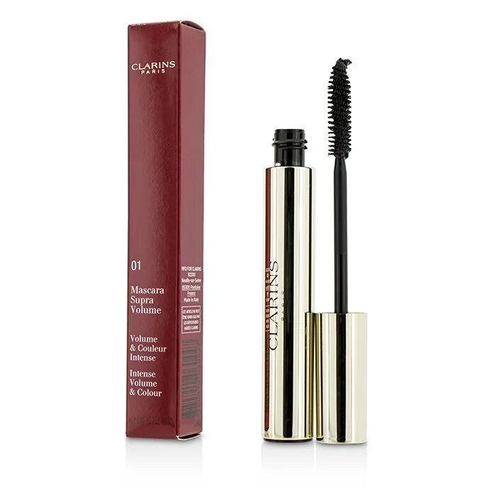 Тушь для ресниц бренды. Clarins Mascara Supra Volume. Тушь Clarins Volume Mascara. Clarins тушь для ресниц Mascara Supra Volume. Тушь кларанс Супра волюм.