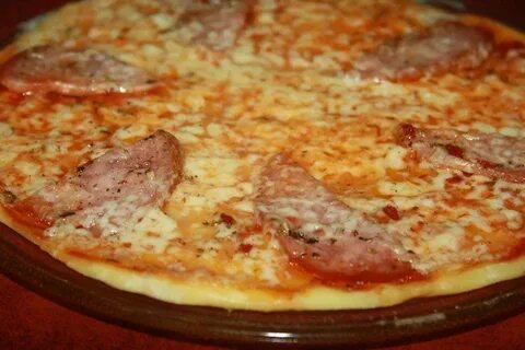 Пицца в микроволновке без теста
