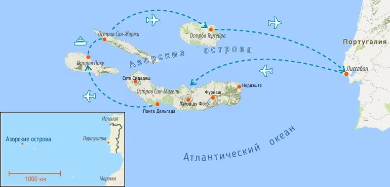 Где находится ост. Азорские и Канарские острова на карте. Канарские острова и Азорские острова карта. Азорские острова Португалия на карте.