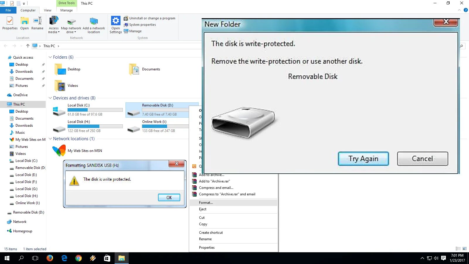 Write protected что делать