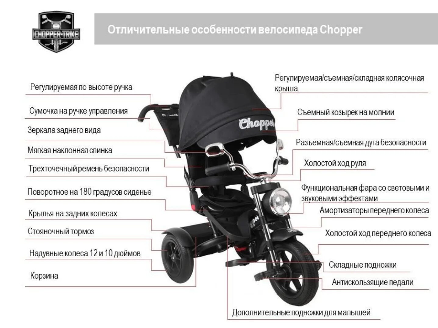 Рейтинг детских трехколесных велосипедов с ручкой. Детский велосипед Chopper ch1. Велосипед трехколесный Chopper цвет черный ch1mb. Велосипед трехколесный Chopper ch1 красный. Трехколесный велосипед Chopper ch1, зеленый.