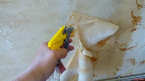 Как убрать бумажные обои со стены