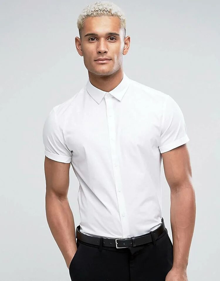 Белая рубашка. Рубашка с коротким рукавом мужская. Мужская белая рубашка. Мужчина в рубашке. Купить белую рубашку с коротким рукавом