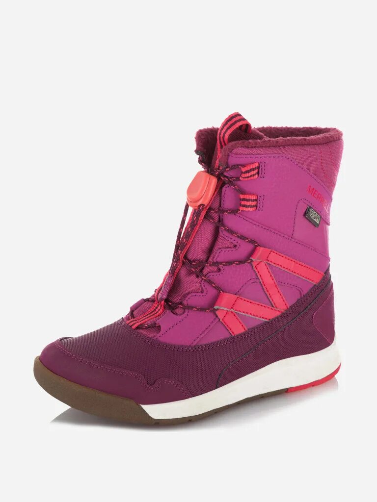 Зимние ботинки для девочки отзывы. Сапоги merrell m-snow crush wtrpf. merrell зимние ботинки детские m snow crush. сапоги мерелл детские зима. ботинки мэрэль для девочки.