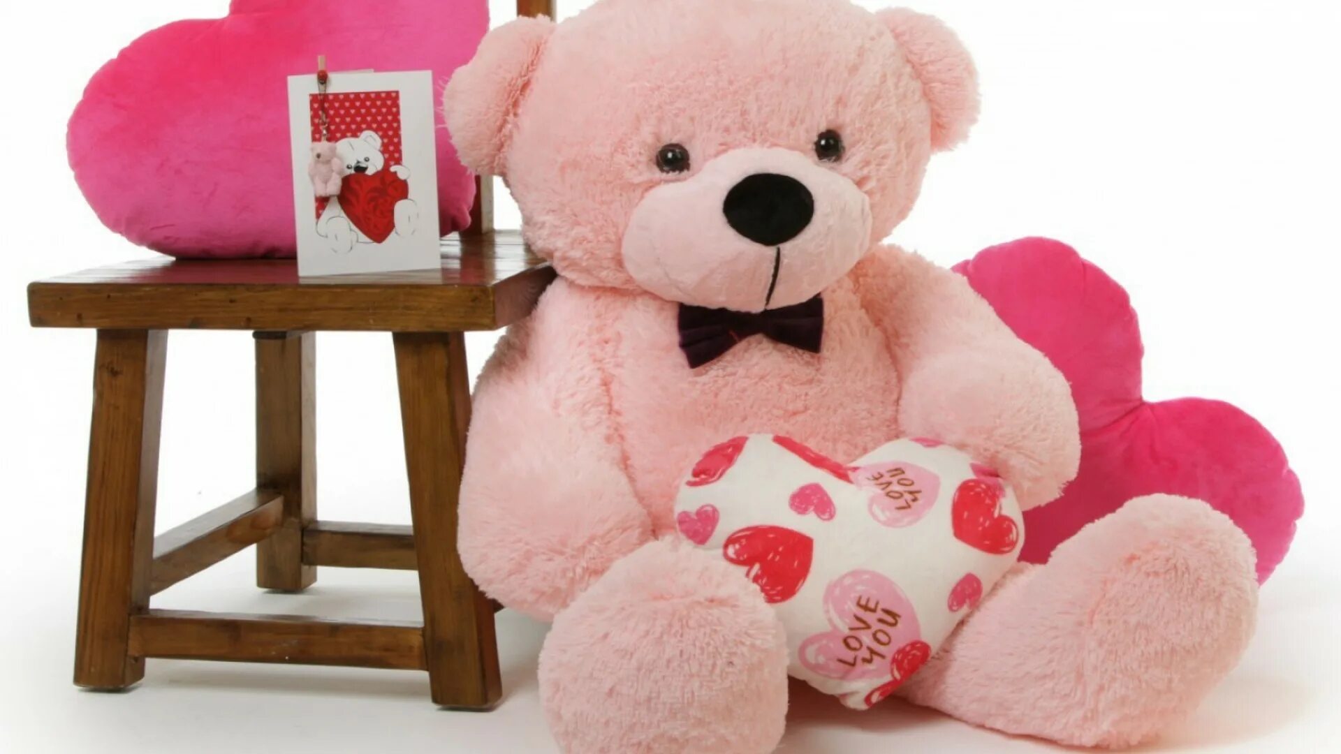 Тедди Беар. Плюшевый мишка. Розовый плюшевый медведь. Розовый мишка. I m teddy bear