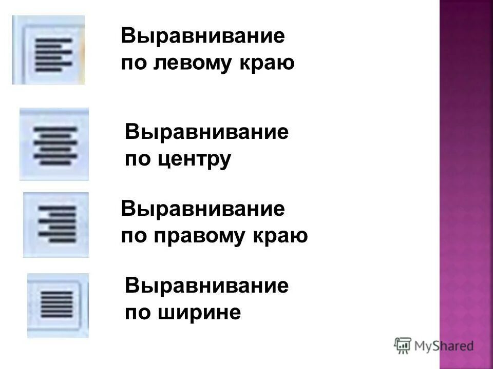 Как выглядит выравнивание по ширине