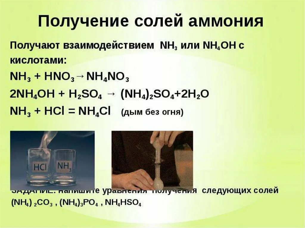 Nh4cl ca oh 2 h2o. Получение солей аммония из азотной кислоты. Получение солей аммония. Синтез солей аммония. Соли аммония получение.