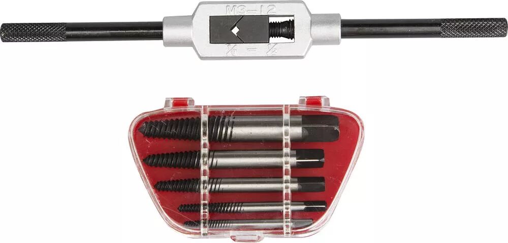 Для выкручивания сломанных. Для выкручивания сломанных. Набор экстракторов 109-10004. Vorel. Набор экстракторов(съемн.