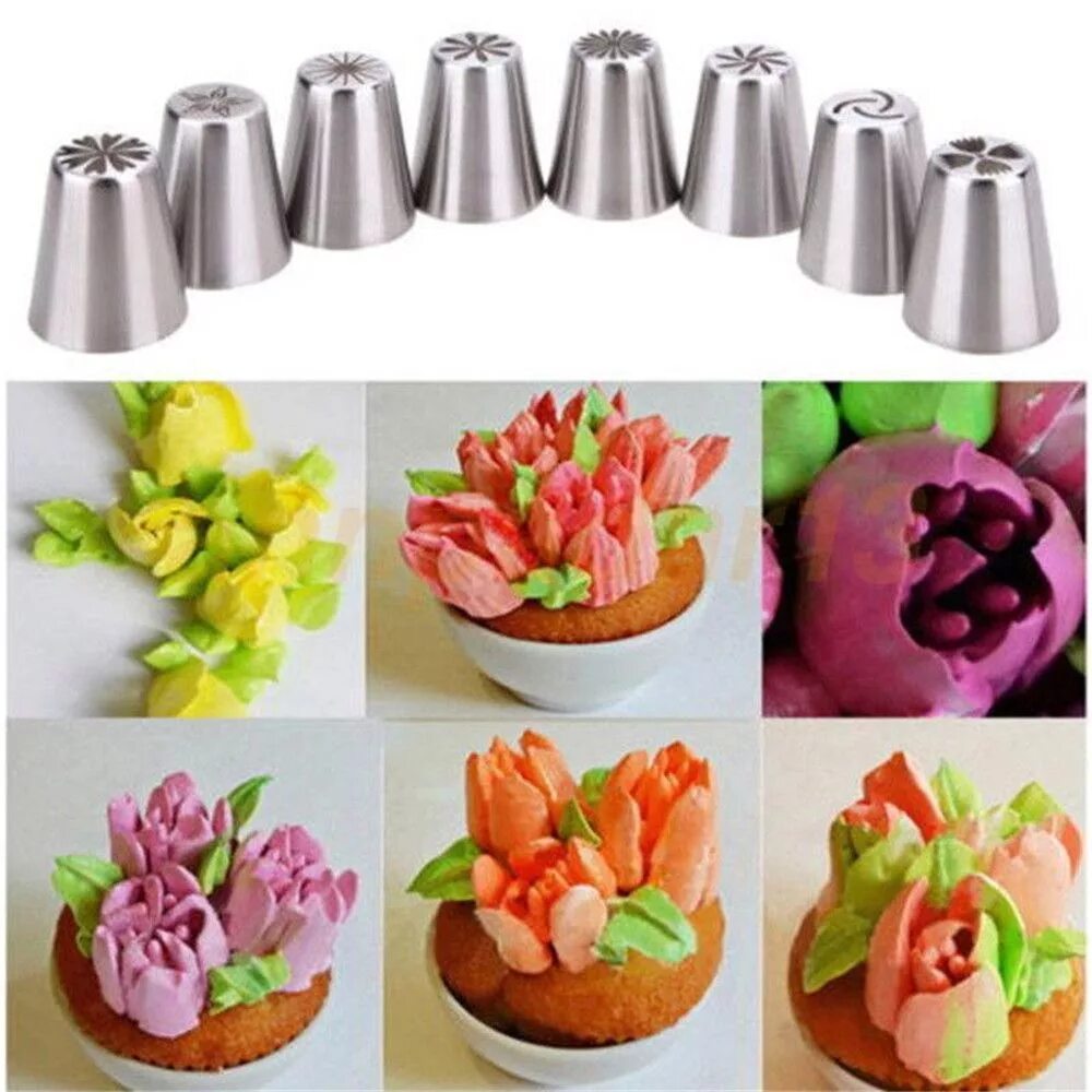 Какую насадку использовать для крема. Насадки кондитерские 9 pc. насадки для крема. кондитерская насадка для цветов. насадки для цветов из крема.