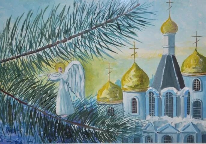 Рисунок на тему рождество. Рождественские рисунки. Детские православные рисунки. Рождество христово рисунки. Рисование на тему рождество.
