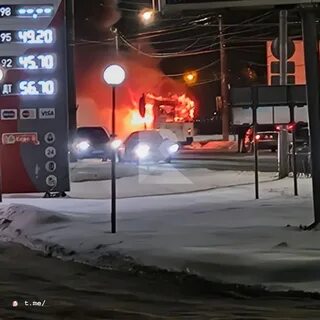 Рязань сгорел троллейбус