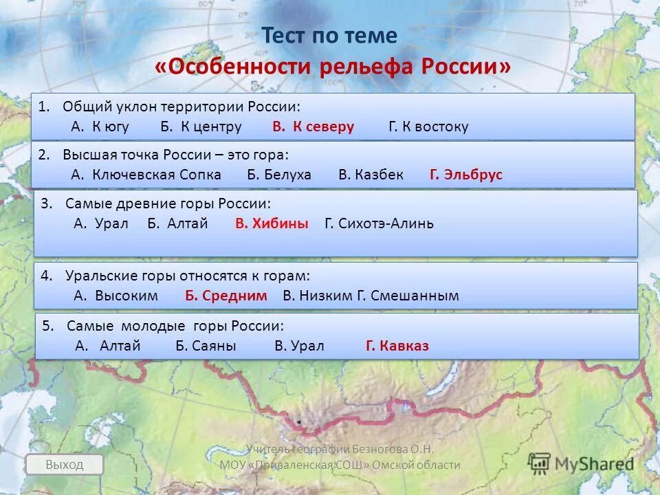 Общий уклон территории к северу. Общий уклон территории к северу