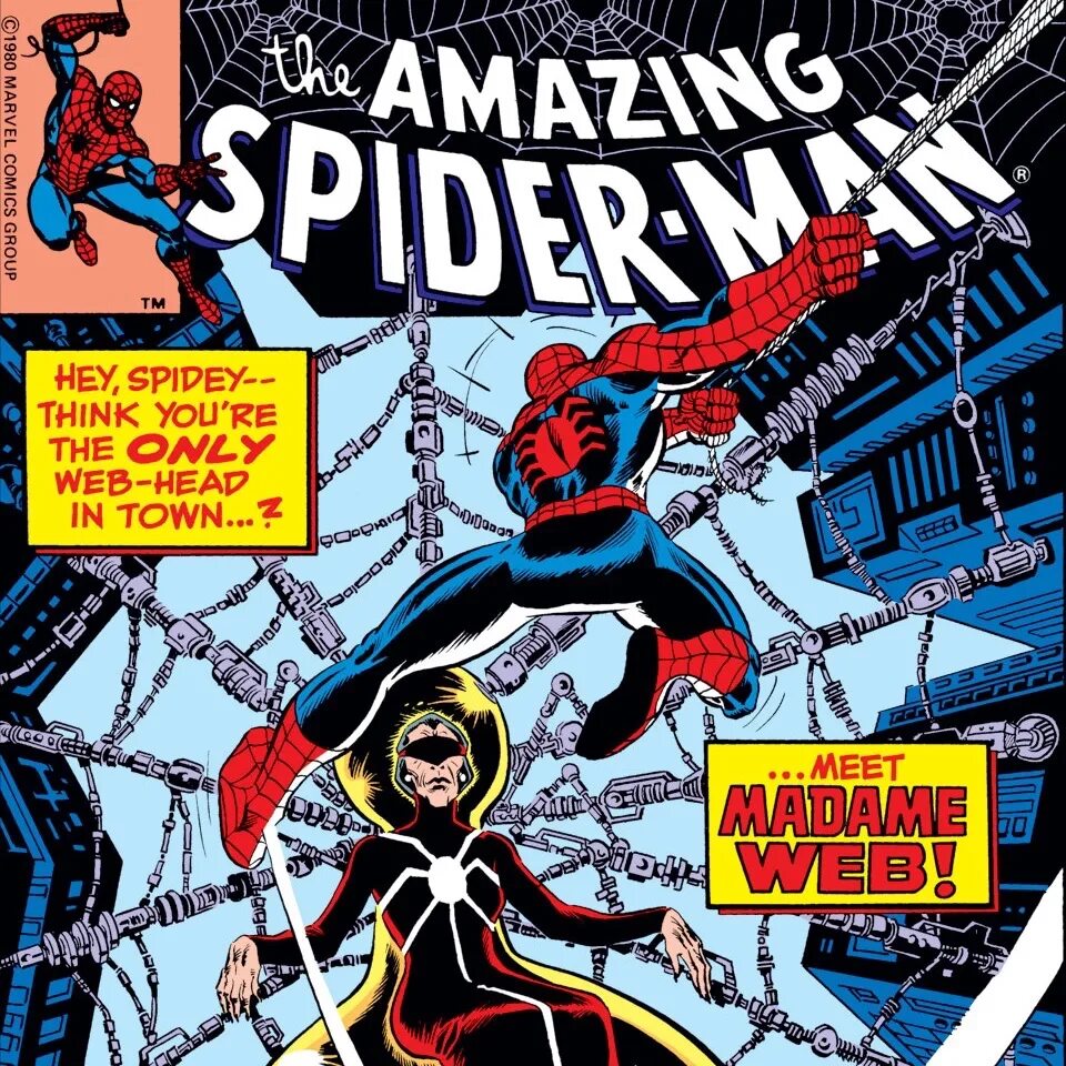 Веб марвел. Мадам паутина (Marvel Comics). Мадам паутина человек паук 1994. Spider man мадам паутина.