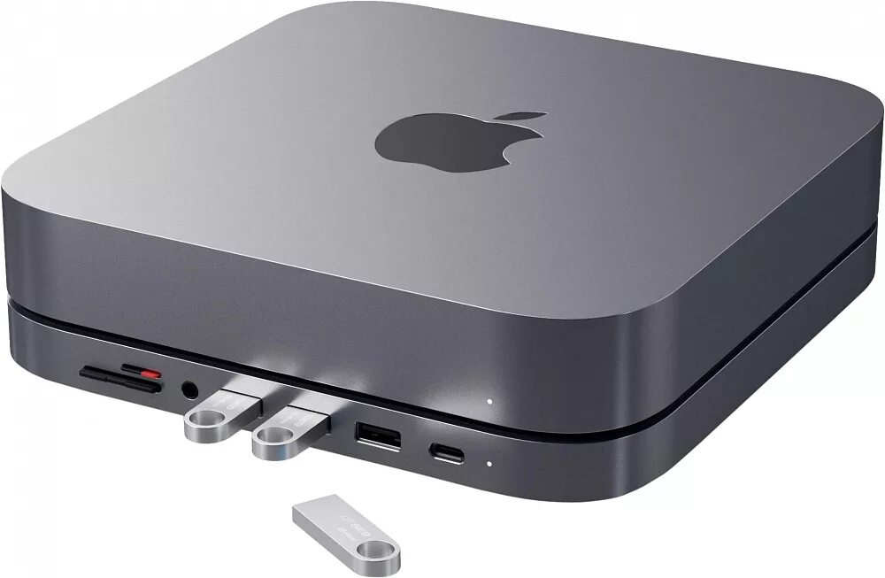 Апле мини. Satechi док станция Mac Mini. Mac Mini 2020. Док-станция Satechi Mac Mini Stand & Hub. USB хаб Satechi для Mac Mini.