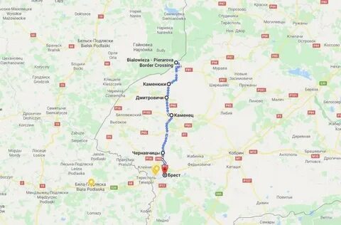Расстояние от бреста до беловежской пущи