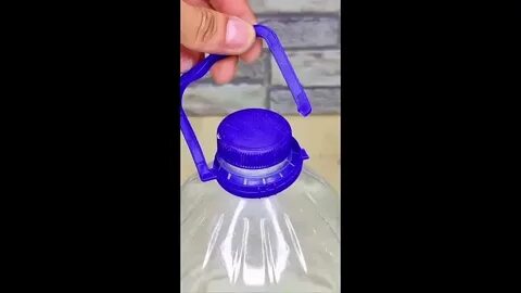 Ручка для пластиковой бутылки из веревки