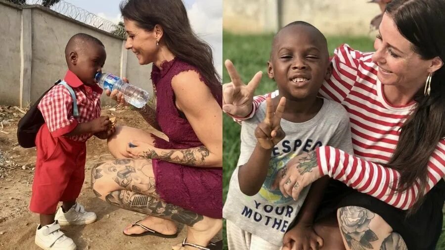 Женщина спасла мальчика. Датчанка аня ринггрен ловен. Камаз провалился под лед. Аня ринггрен ловен и хоуп. Хоуп мальчик из африки.