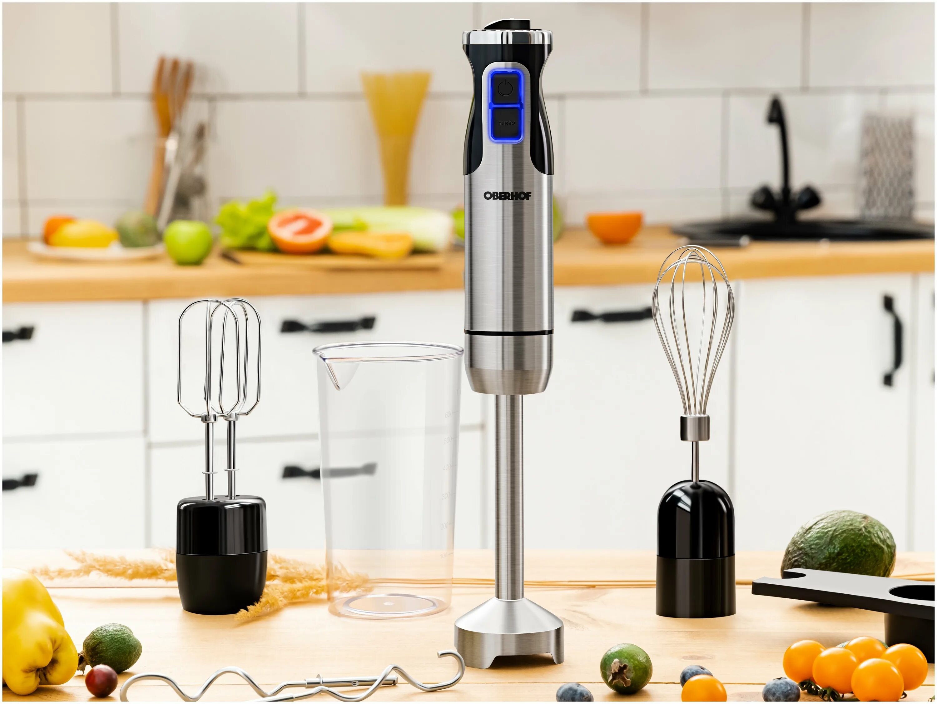 Wirbel e5, 4 насадки, 2 чаши, нержавеющая сталь, 800 вт, кухонный измельчитель. оберхоф блендер погружной е 5. погружной блендер oberhof e5. погружные блендеры oberhof. блендер oberhof wirbel e10.