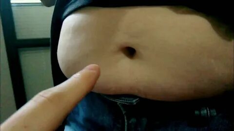 Belly button licking