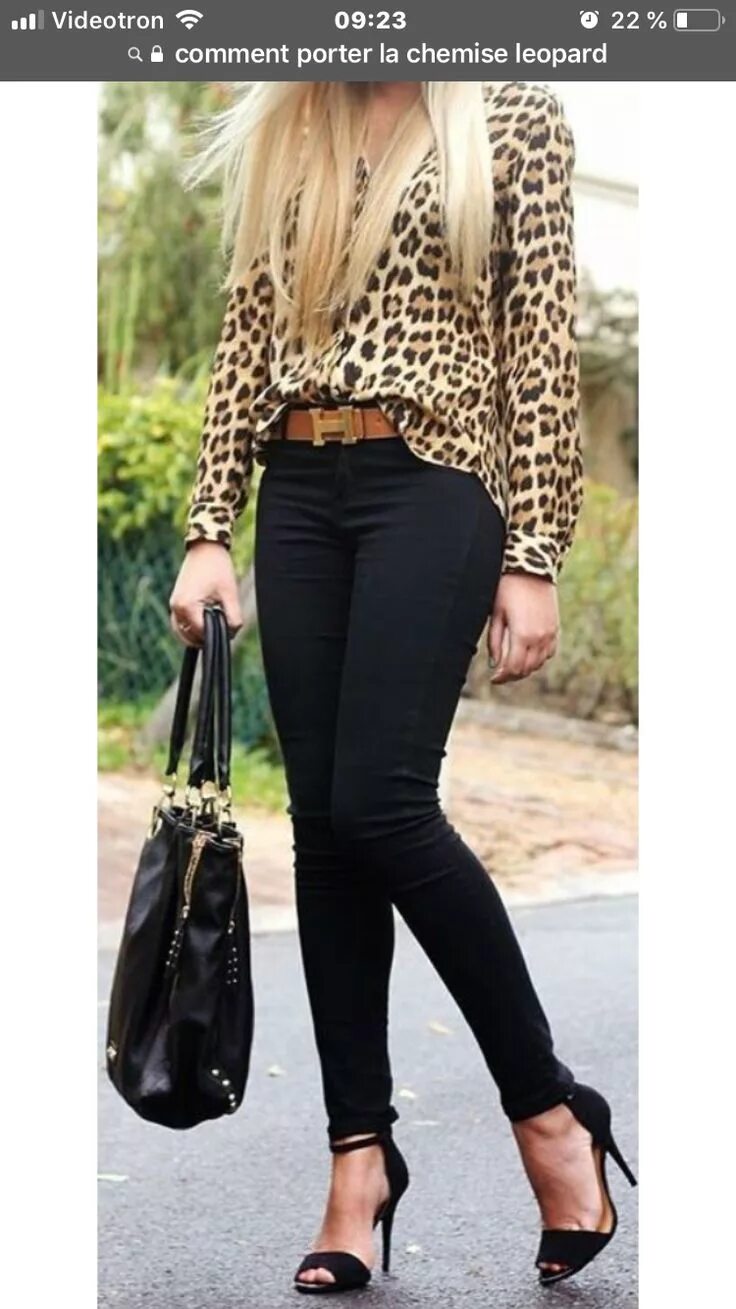 Леопардовая рубашка и джинсы фото Chester Shirt Leopard Never Fully Dressed SilkFred Ropa casual, Ropa de moda, Mo