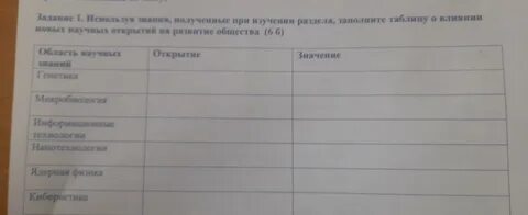Используя знания полученные при изучении