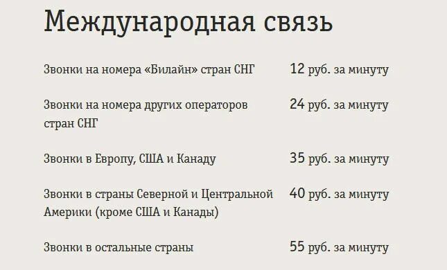 Минута разговора с белоруссией. Стоимость международных звонков. коды звонков в россию. международные звонки билайн. сколько стоит минута разговора на билайне.