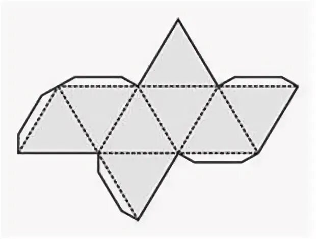 Схема октаэдра из бумаги для склеивания octahedron. Google Search Paper art craft, Paper crafts origami, Paper models