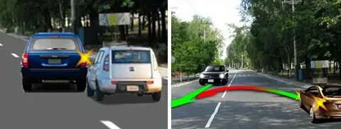 Не успела перестроиться на перекрестке