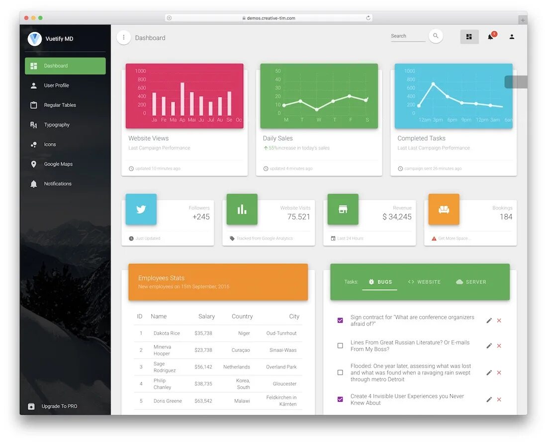 Vuetify. Material dashboard. vuetify пример дизайна. vuetify таблица.